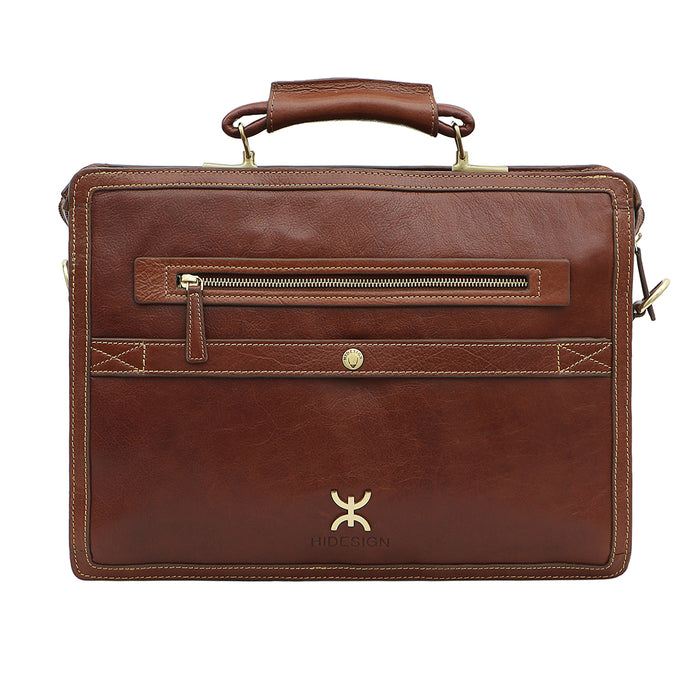 Timbuktoo - 03 Tan Leather  Briefcase