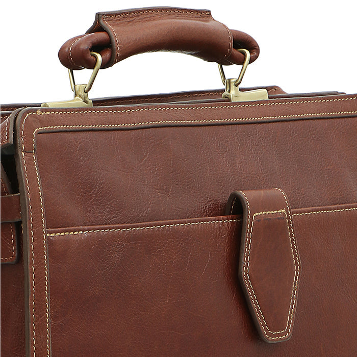 Timbuktoo - 03 Tan Leather  Briefcase
