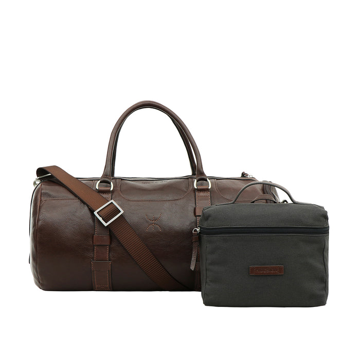 Timbuktoo - 04 Brown Leather Duffle Bag