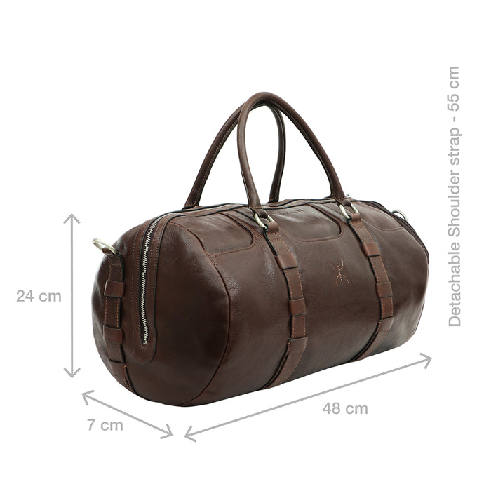 Timbuktoo - 04 Brown Leather Duffle Bag
