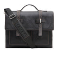 Timbuktoo - 05 Black Leather  Briefcase