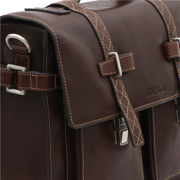 Timbuktoo - 05 Brown Leather  Briefcase