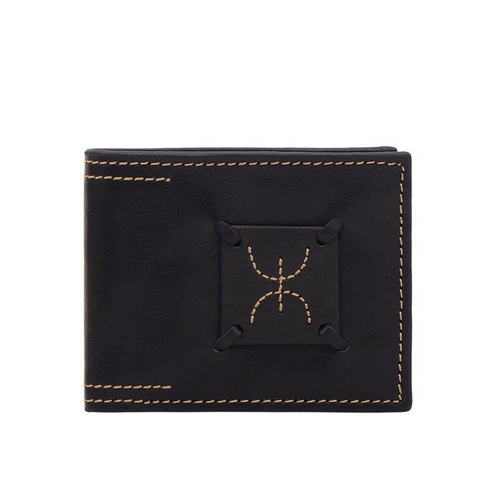 Timbuktoo - W3 Black Leather Bi-Fold Wallet