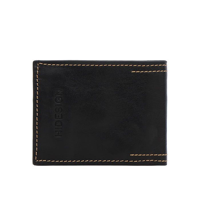 Timbuktoo - W3 Black Leather Bi-Fold Wallet