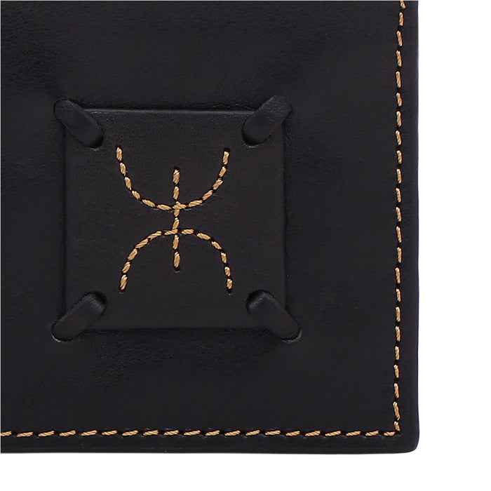 Timbuktoo - W3 Black Leather Bi-Fold Wallet