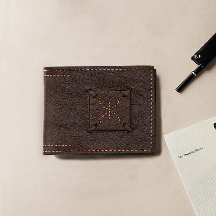 Timbuktoo - W3 Brown Leather Bi-Fold Wallet