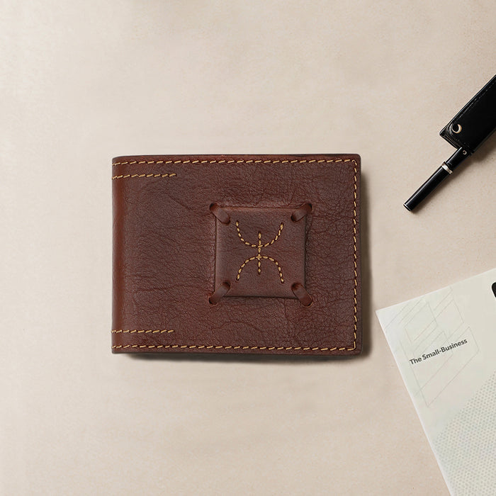 Timbuktoo - W4 Tan Leather Bi-Fold Wallet