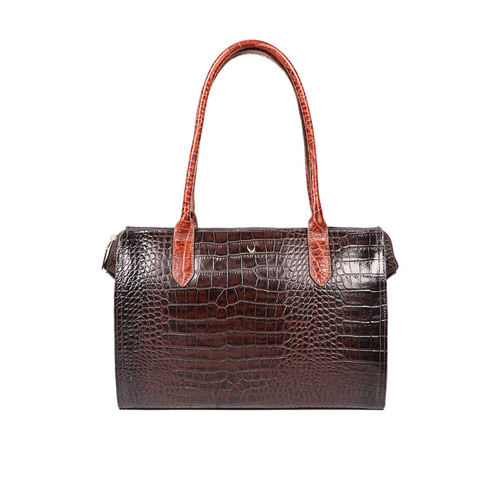 Times Square 01 Brown Leather Tote Bag