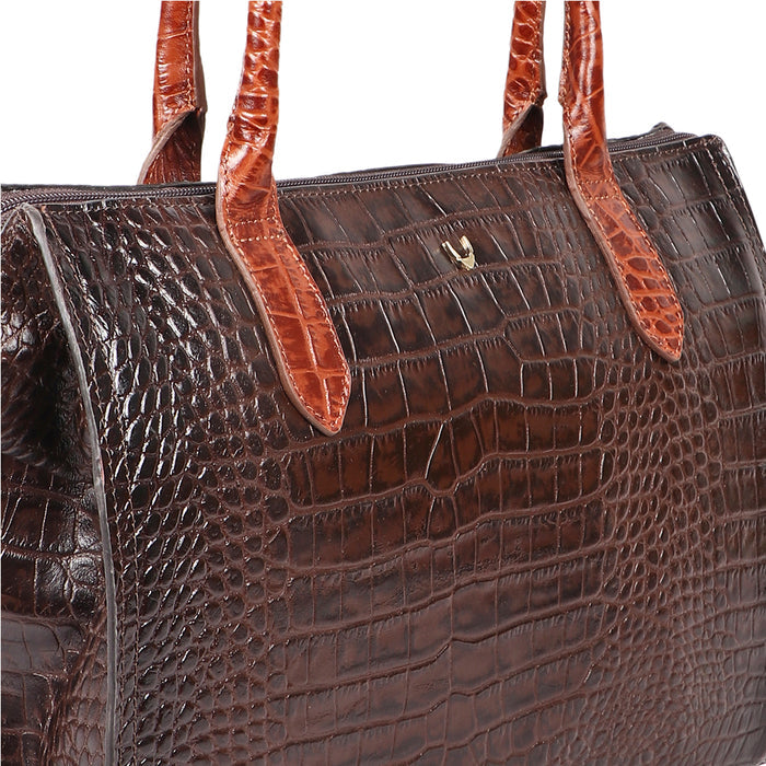 Times Square 01 Brown Leather Tote Bag