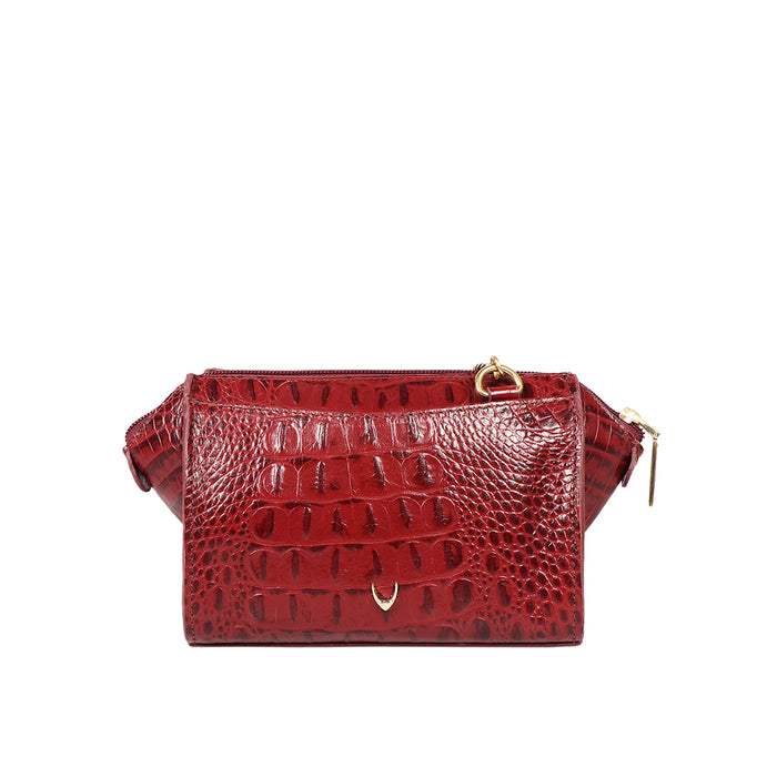 Times Square 02 Red Leather Sling Bag