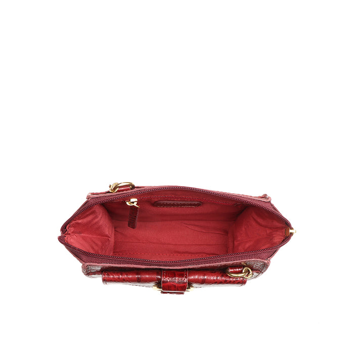 Times Square 02 Red Leather Sling Bag
