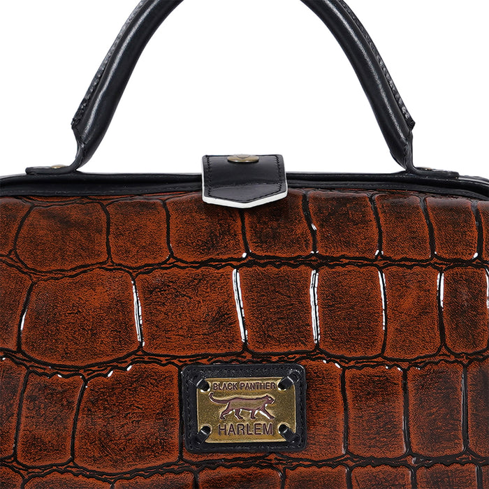 Tina Turner 01 Brown Leather Bowling Bag