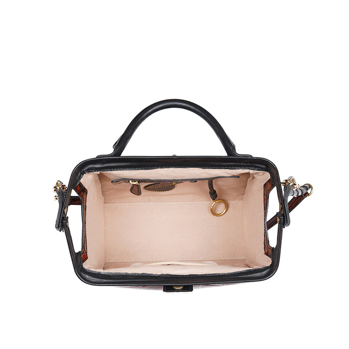 Tina Turner 01 Brown Leather Bowling Bag