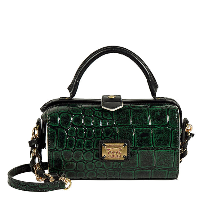 Tina Turner 01 Green Leather Bowling Bag