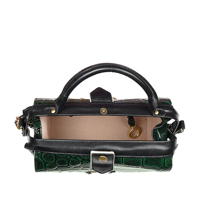 Tina Turner 01 Green Leather Bowling Bag