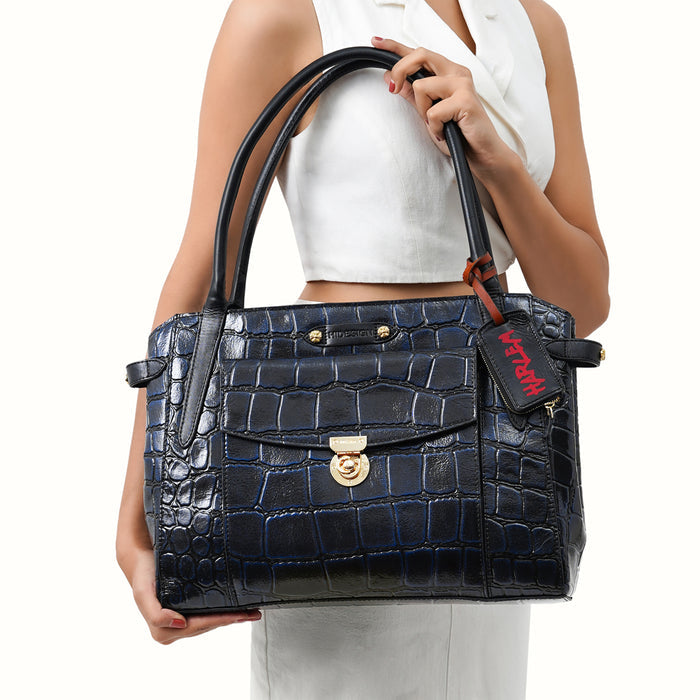 Tina Turner 03 Blue Leather Shoulder Bag
