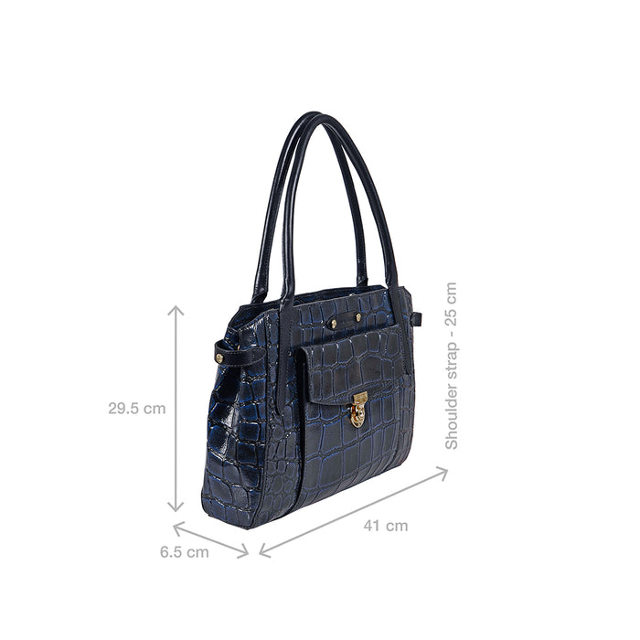 Tina Turner 03 Blue Leather Shoulder Bag