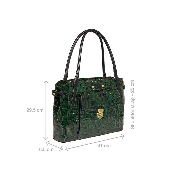 Tina Turner 03 Green Leather Shoulder Bag