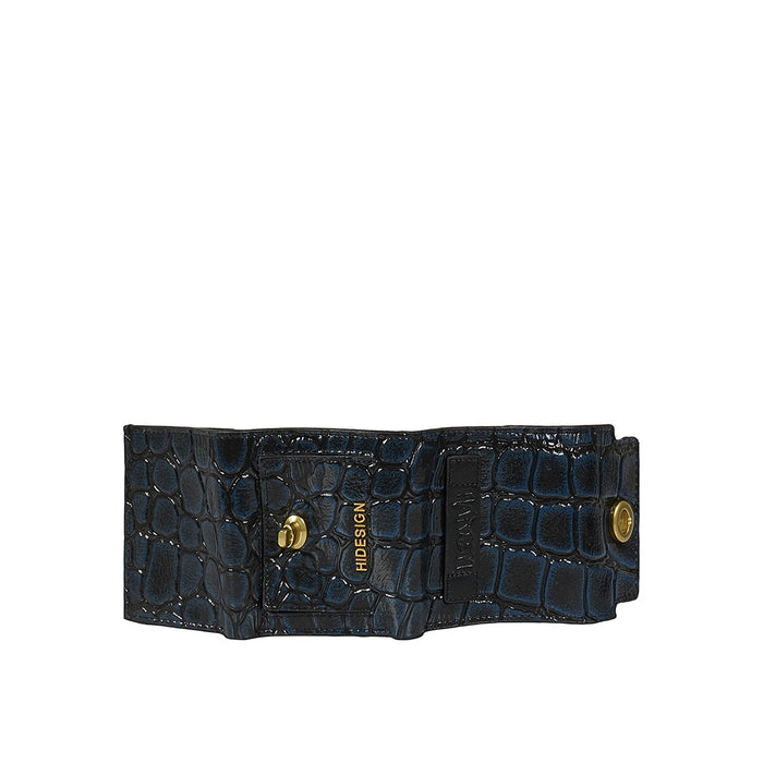 Tina Turner W1 Blue Leather Trifold Wallet