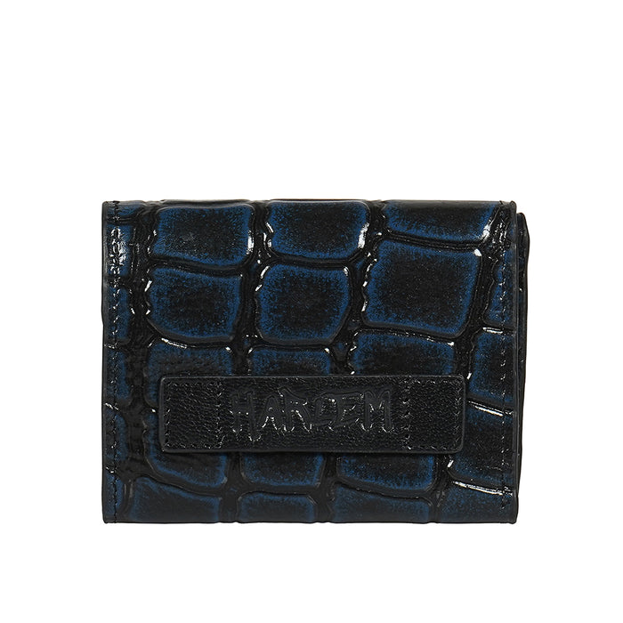 Tina Turner W1 Blue Leather Trifold Wallet