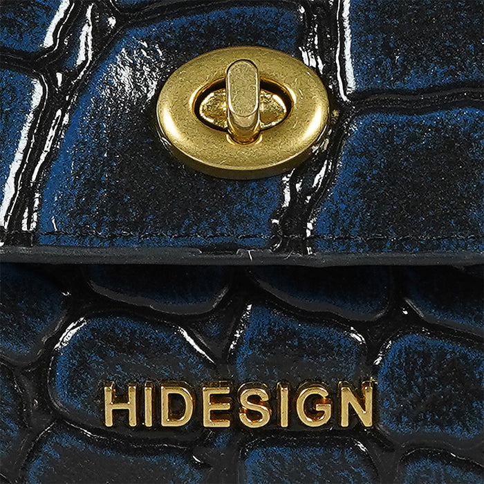 Tina Turner W1 Blue Leather Trifold Wallet