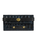 Tina Turner W2 Blue Leather Clutch Wallet