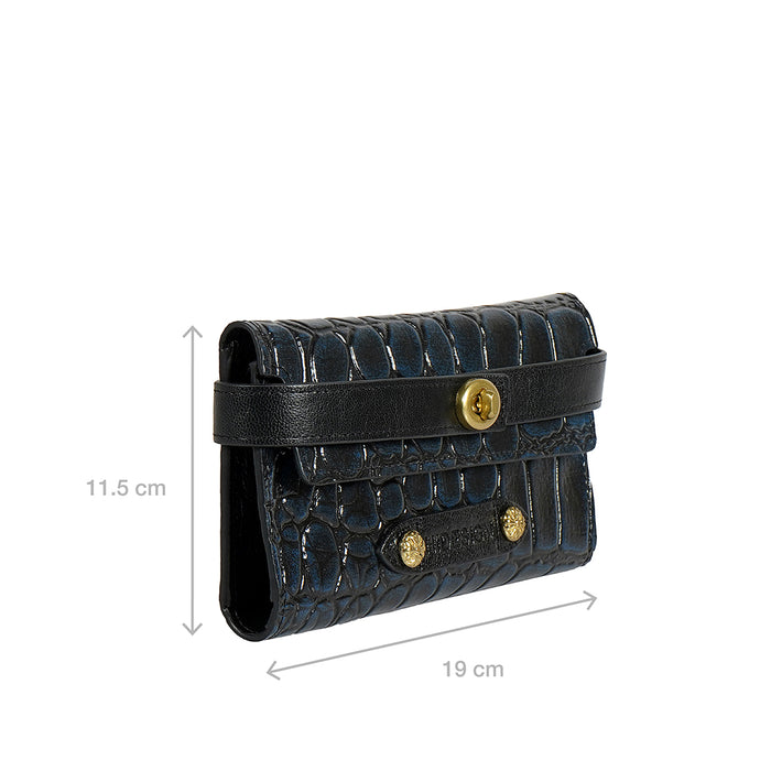 Tina Turner W2 Blue Leather Clutch Wallet