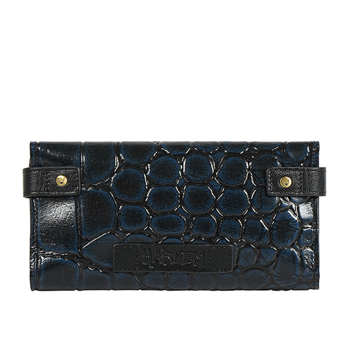Tina Turner W2 Blue Leather Clutch Wallet