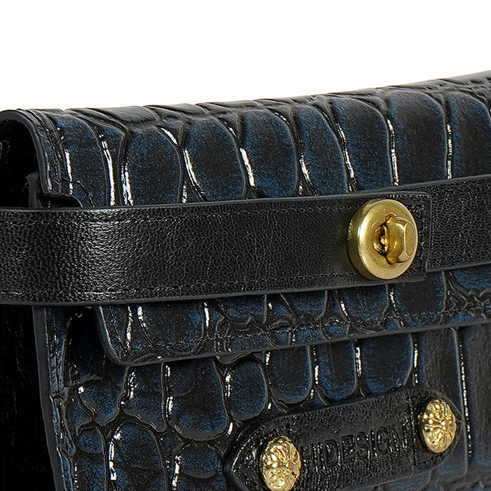 Tina Turner W2 Blue Leather Clutch Wallet