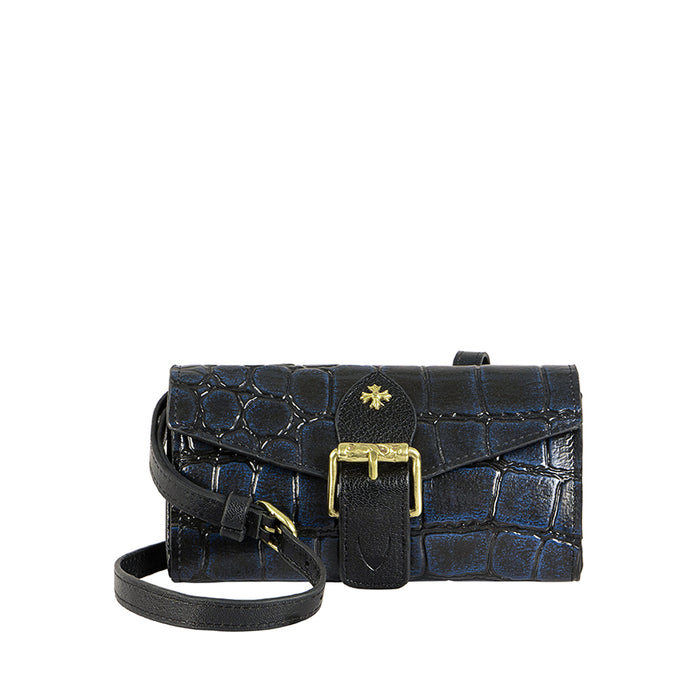 Tina Turner W3 Blue Leather Sling Wallet