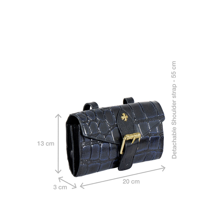 Tina Turner W3 Blue Leather Sling Wallet