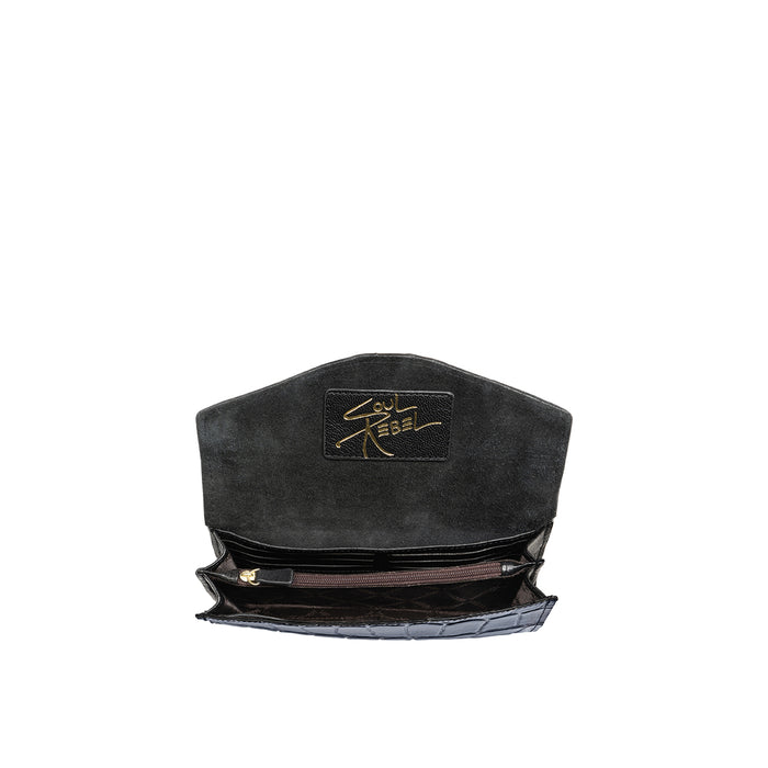 Tina Turner W3 Blue Leather Sling Wallet