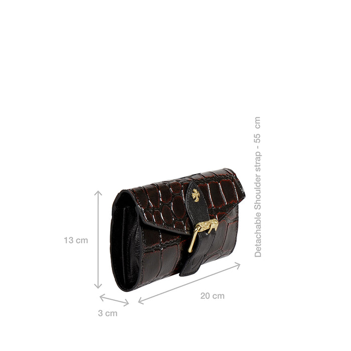 Tina Turner W3 Brown Leather Sling Wallet