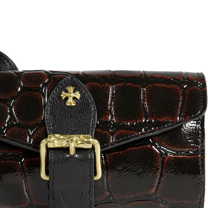 Tina Turner W3 Brown Leather Sling Wallet