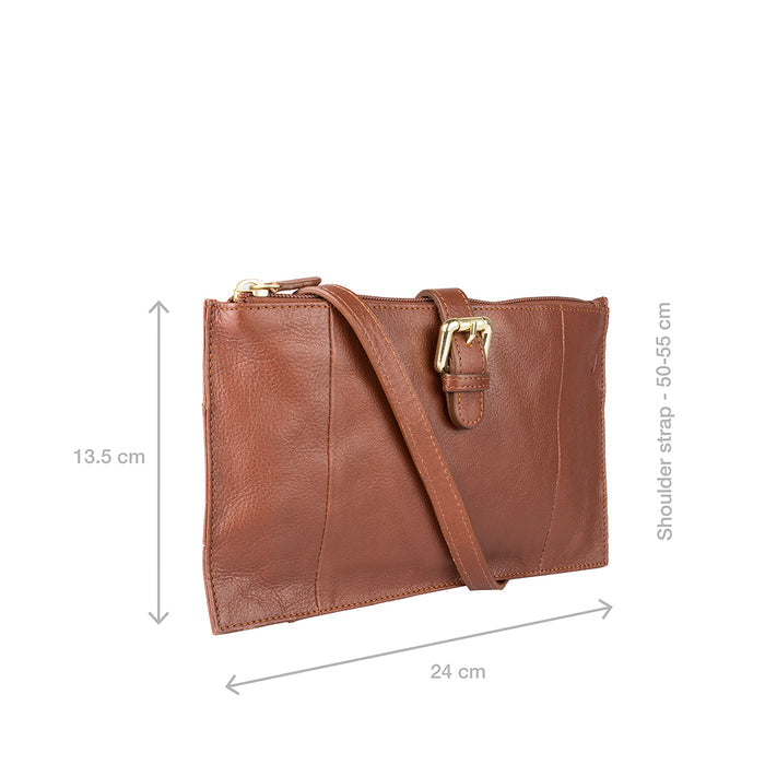 Topaz W4 Tan Leather Sling Wallet