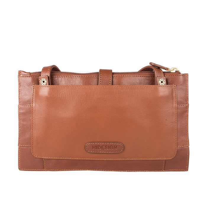 Topaz W4 Tan Leather Sling Wallet