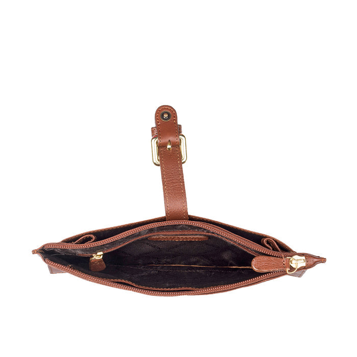 Topaz W4 Tan Leather Sling Wallet