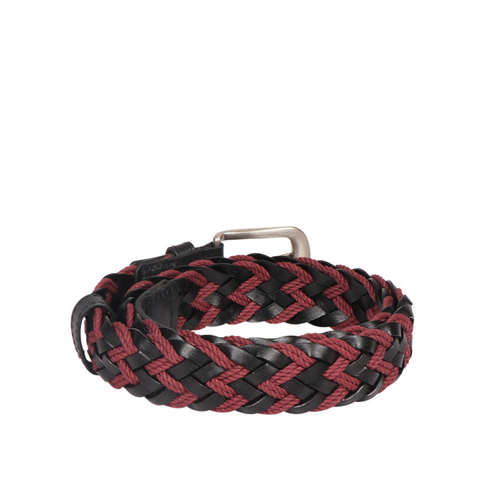Torino 02 Men's Red Non Reversible Leather Belt