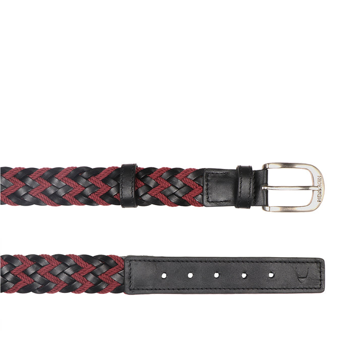 Torino 02 Men's Red Non Reversible Leather Belt