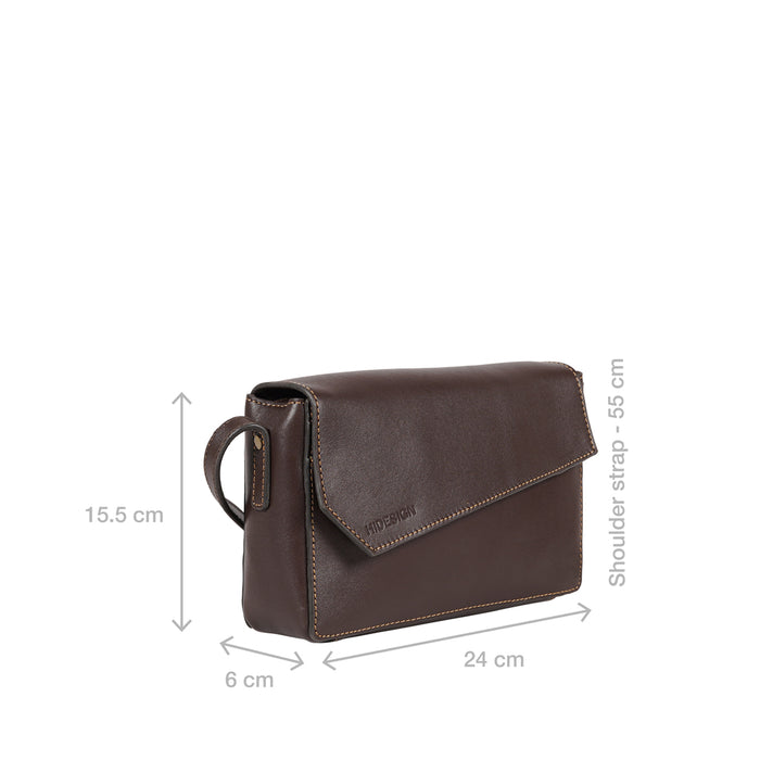 Tower 01 Brown Leather Sling Bag