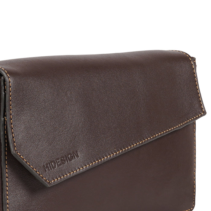 Tower 01 Brown Leather Sling Bag