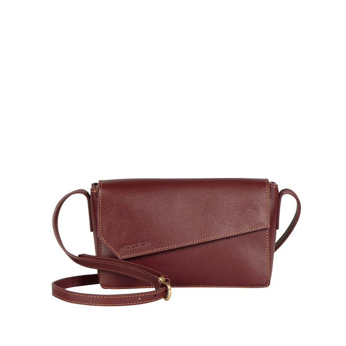 Tower 01 Red Leather Sling Bag