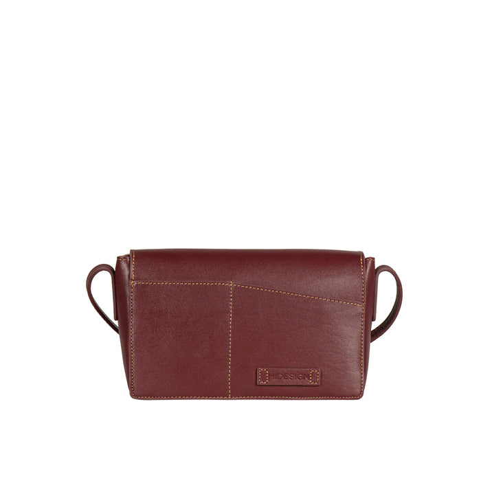 Tower 01 Red Leather Sling Bag