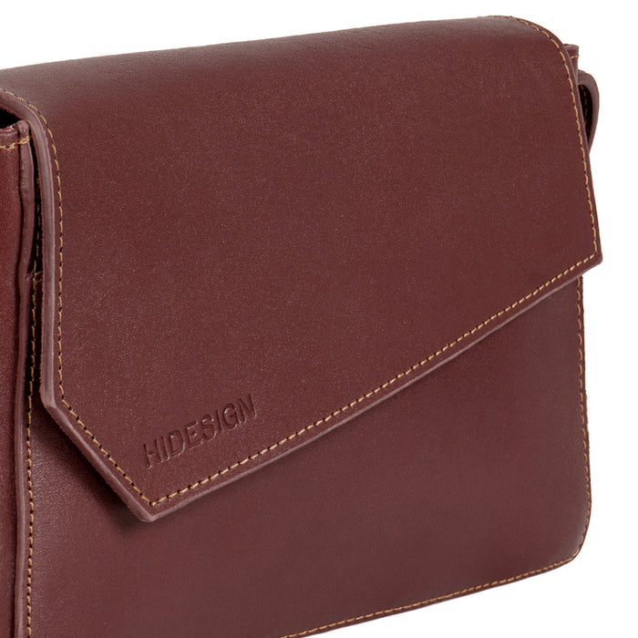 Tower 01 Red Leather Sling Bag