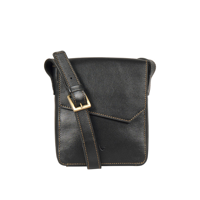 Tower 02 Black Leather  Crossbody