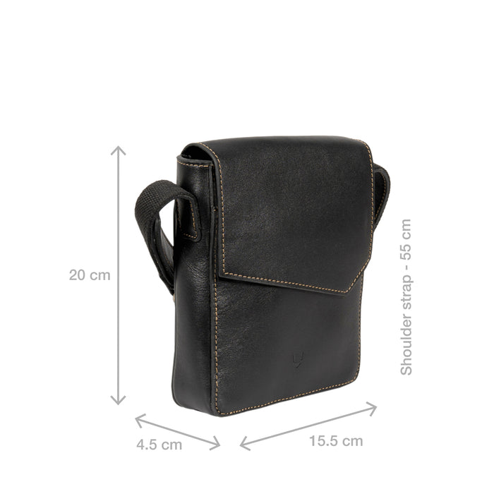 Tower 02 Black Leather  Crossbody