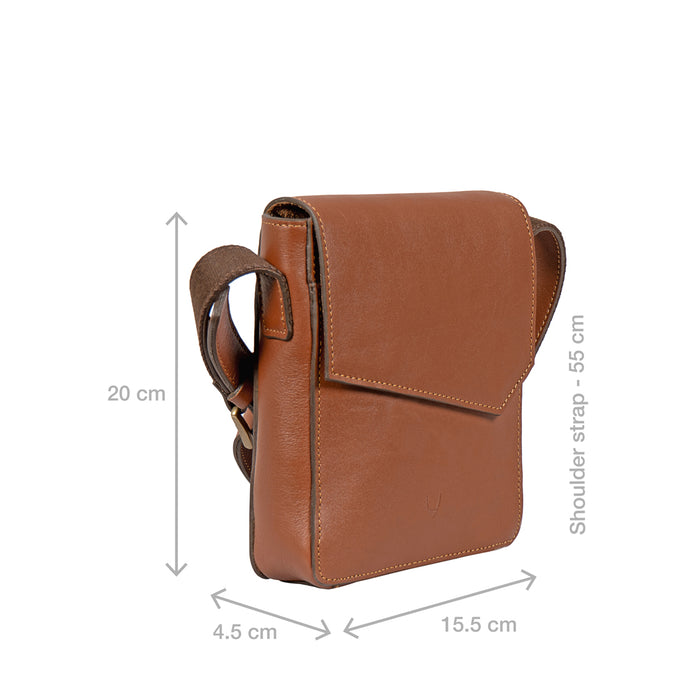 Tower 02 Tan Leather  Crossbody