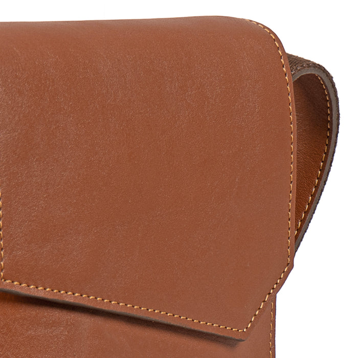 Tower 02 Tan Leather  Crossbody