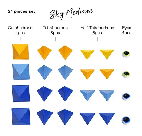 Trido - Magnetic Art Medium Sky 24pc