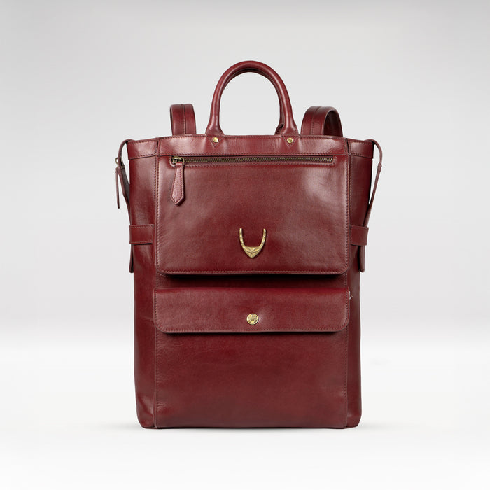 Trinity 03 Red Leather Backpack